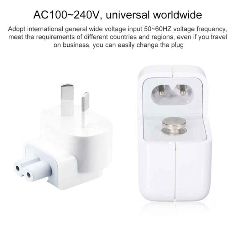 12W USB Port Travel Charger for iPad Series / iPod Series / iPhone Series , AU Plug
