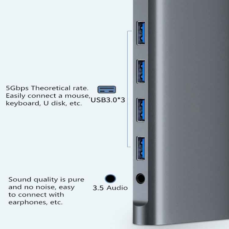 WS-04 12-in-1 Type-C Notebook Multi-function Docking Station