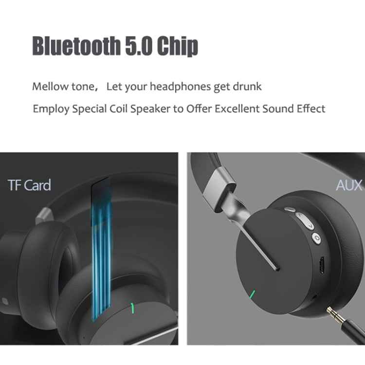 P3 Wireless 5.0 Super Bass HIFI Stereo Gaming Headset with Microphone, Support TF / FM / AUX