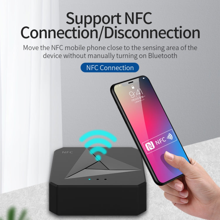 M21 NFC Bluetooth 5.0 Receiver & Transmitter 2 in 1, Support 3.5mm AUX / RCA, M21