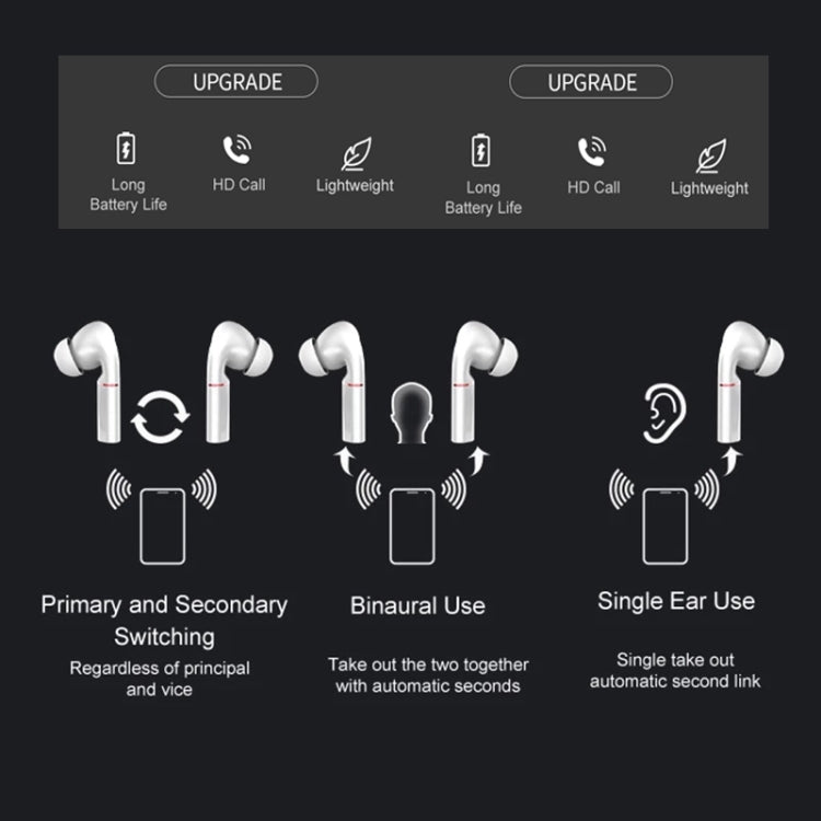 T&G T50 Sport TWS Bluetooth Earphone HIFI Noise Canceling Handfree Earbuds with Microphone