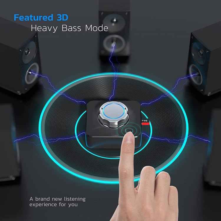 C39 Bluetooth 5.0 Receiver RCA to 3.5mm Wireless Audio Converter Supporrt TF Card