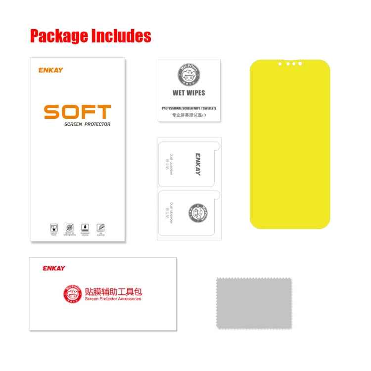 ENKAY Full Glue Explosion-proof Hydrogel Film For iPhone 13 / 13 Pro