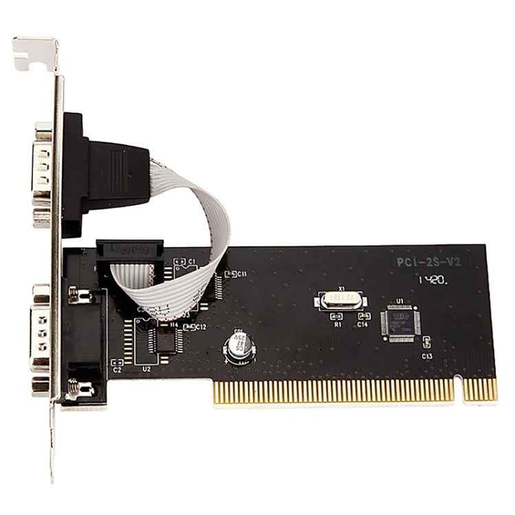 RS232 Serial Port TX382B 2 Port Pci to 9 Pin Com Riser Card Adapter with Tracking Number