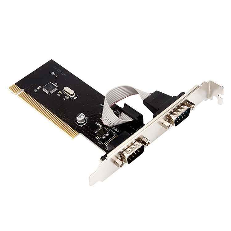 RS232 Serial Port TX382B 2 Port Pci to 9 Pin Com Riser Card Adapter with Tracking Number