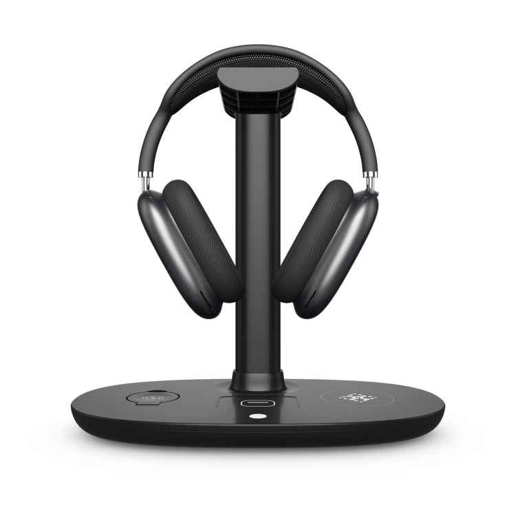 B-15A 4 in 1 Headset Holder Wireless Charger for Smart Phone & iWatch & Airpods