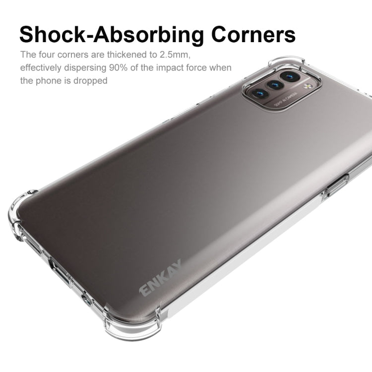 For Nokia G21 / G11 ENKAY Clear TPU Shockproof Phone Case