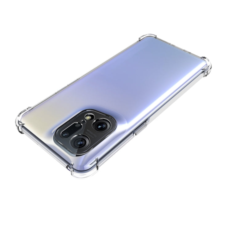 For OPPO Find X5 Pro JSM Transparent TPU Airbag Shockproof Antiskid Phone Case
