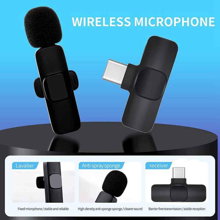 Android Type-C K9 Clip on Live Microphone