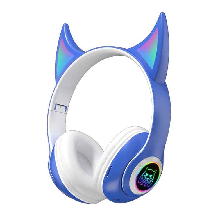 STN25 Devil Ear Headphones For Children with Mic Wireless Headphones Glowing Light Music Christmas Gifts with box
