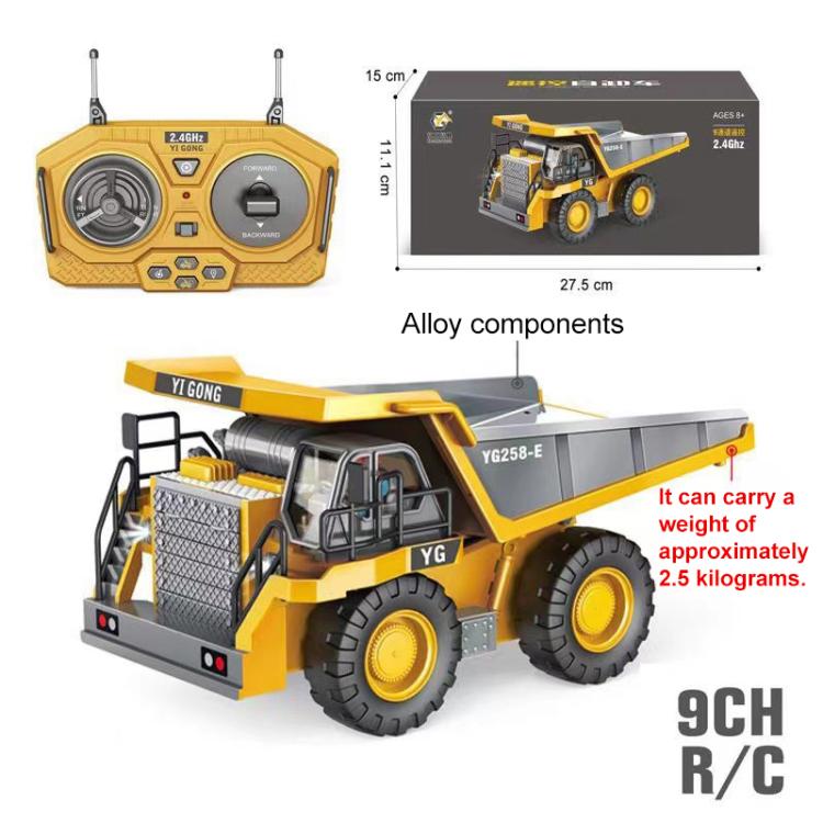 MoFun 1048 2.4G remote control nine-channel cargo construction vehicle 1:24 multi-function mining truck dumper, 1048