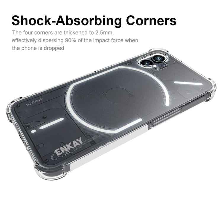 For Nothing Phone 1 ENKAY Clear TPU Shockproof Phone Case