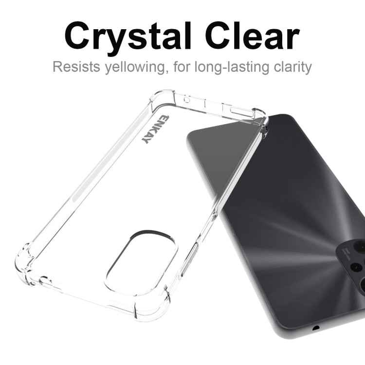 For Motorola Moto G22 4G ENKAY Clear TPU Shockproof Phone Case