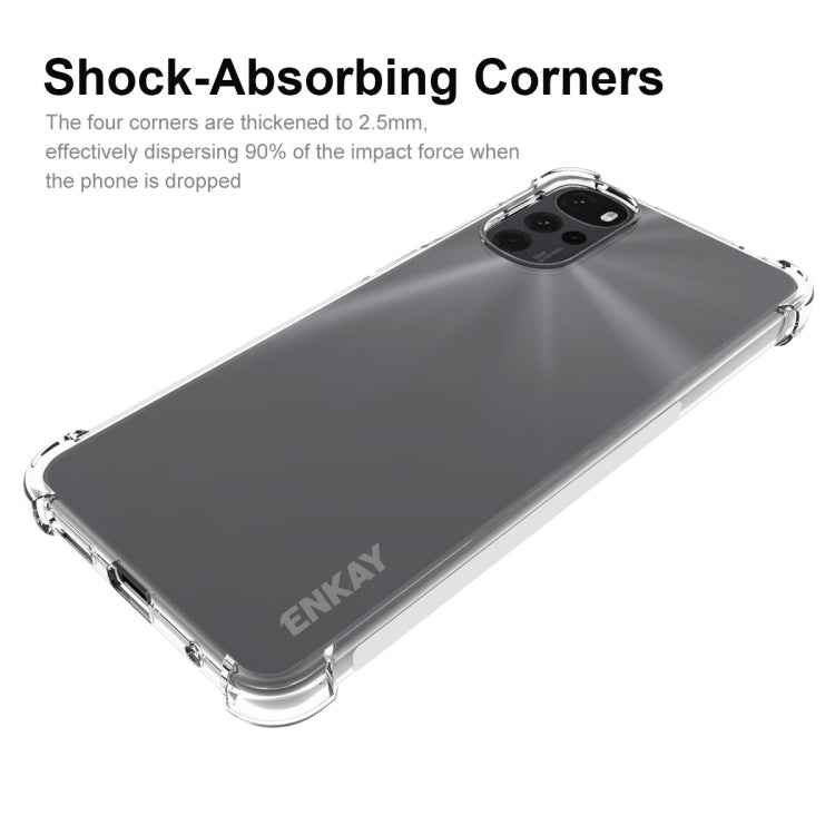 For Motorola Moto G22 4G ENKAY Clear TPU Shockproof Phone Case