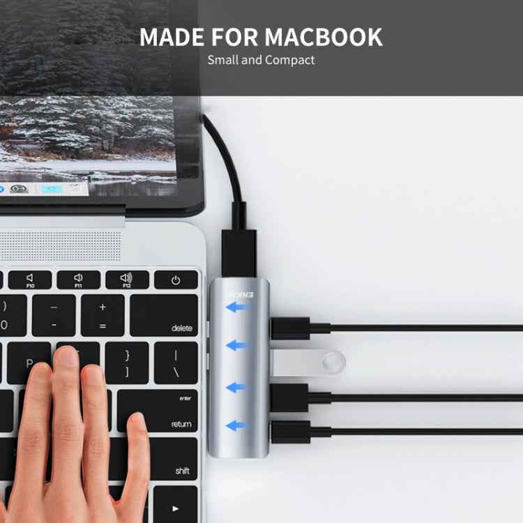 ENKAY Hat-Prince 5 in 2 Hub Type-C to 4K HDMI / USB 3.0 Docking Station Adapter for MacBook