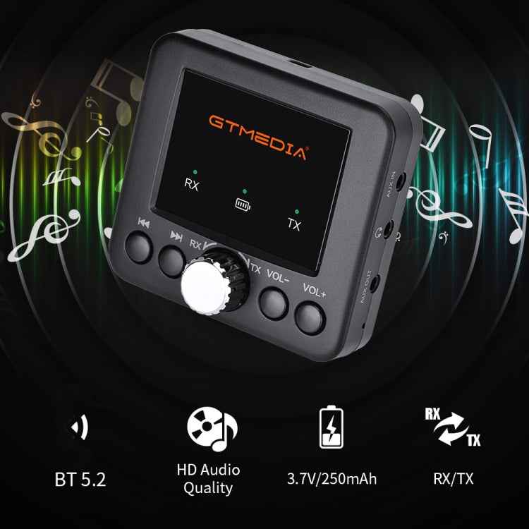 GTMEDIA RT05 Bluetooth 5.0 Audio Receiver & Transmitter 2 in 1 Adapter