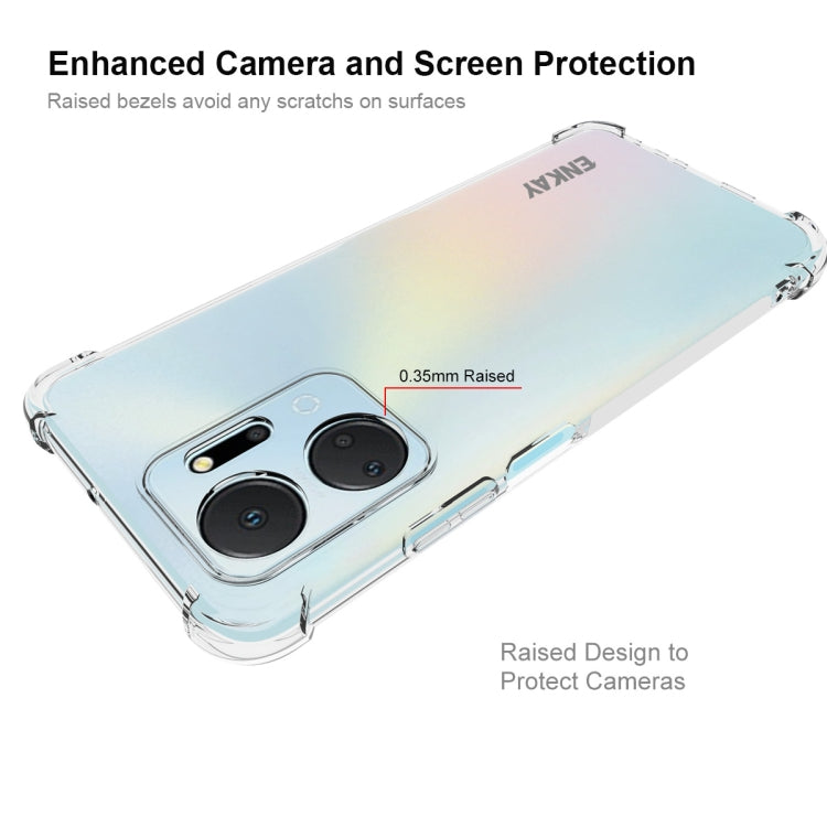 For Honor X7A 4G Global ENKAY Hat-Prince Clear TPU Shockproof Phone Case