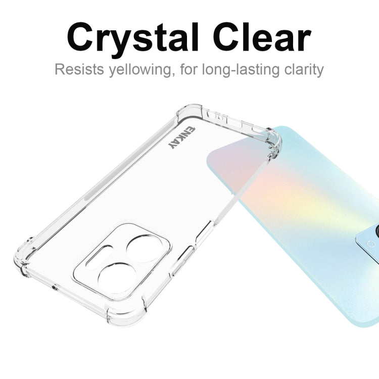 For Honor X7A 4G Global ENKAY Hat-Prince Clear TPU Shockproof Phone Case