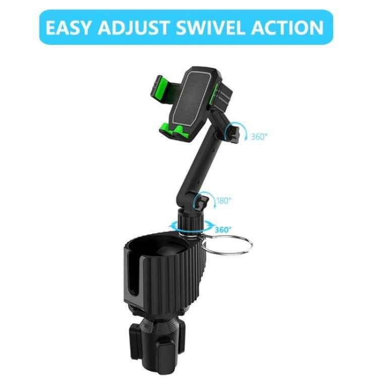 A02 Multifunctional Dual Cup Holder Expander 3 in 1 Adjustable Car Holder Phone Holder, A02