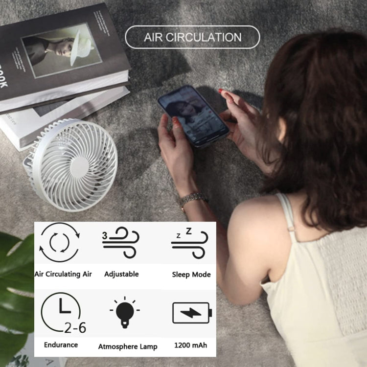 Multifunctional LED Rechargeable Outdoor Portable Tent Camping Fan