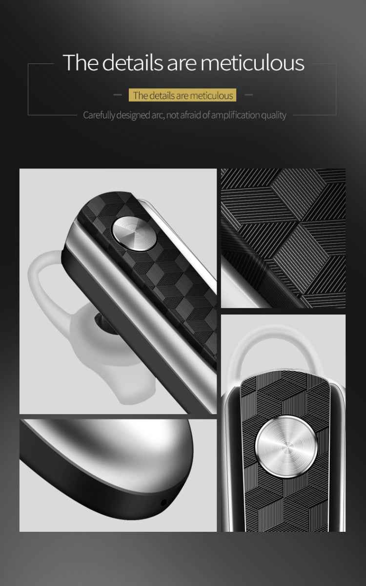 Fineblue HF68 Bluetooth Mini Earphone Business Wireless Earbud Stereo Music Hands-free Calling Earphone Large Battery Capacity