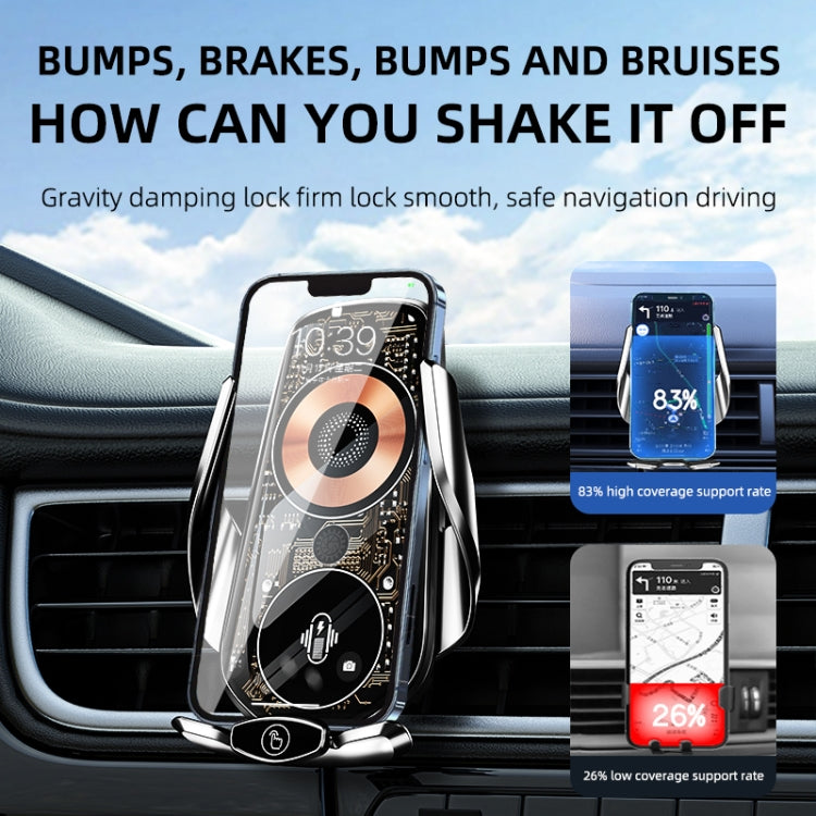 Q7 Magnetic Wireless Fast Charging Car Mobile Phone Charger Bracket