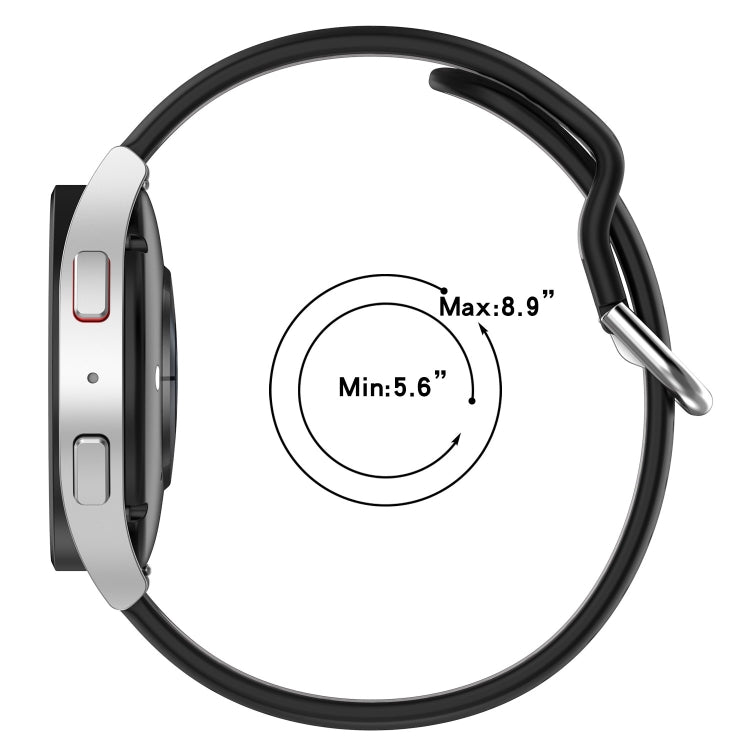 20mm Breathable Two-Color Silicone Watch Band, For Samsung Galaxy Watch 6 40mm, For Samsung Galaxy Watch 6 Classic 43mm