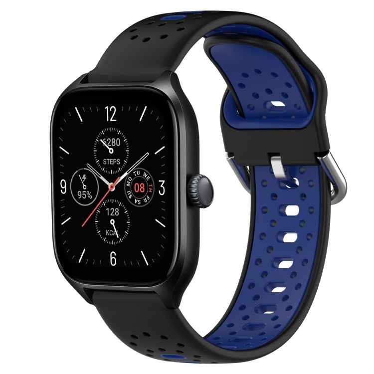 20mm Breathable Two-Color Silicone Watch Band, For Amazfit GTR Mini, For Amazfit GTS 4, For Amazfit GTS 4 Mini