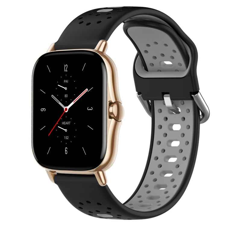 20mm Breathable Two-Color Silicone Watch Band, For Amazfit GTS 2, For Amazfit GTS, For Amazfit GTR 42mm