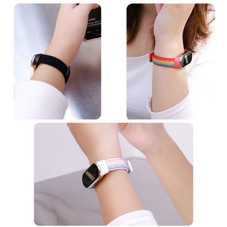 For Xiaomi Mi Band 8 ENKAY Hat-Prince 2 in 1 Set Full Coverage Screen Protector + Nylon Velcro Loop Watch Band