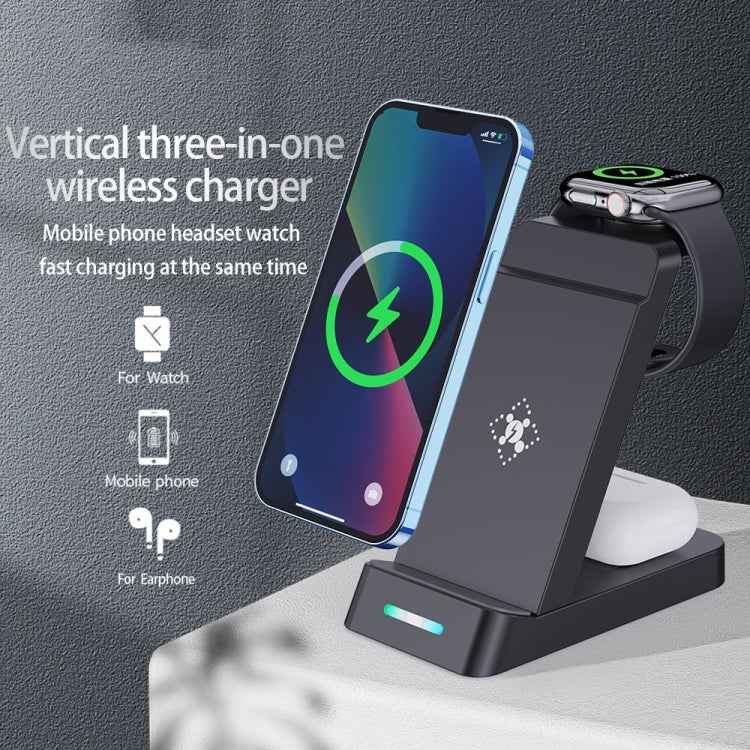 B20A 15W Qi Wireless Charger Charging Stand Compatible for iPhone iWatch Airpods