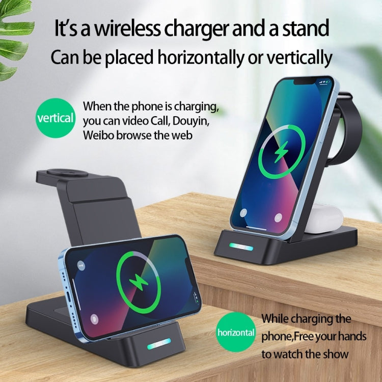 B20A 15W Qi Wireless Charger Charging Stand Compatible for iPhone iWatch Airpods