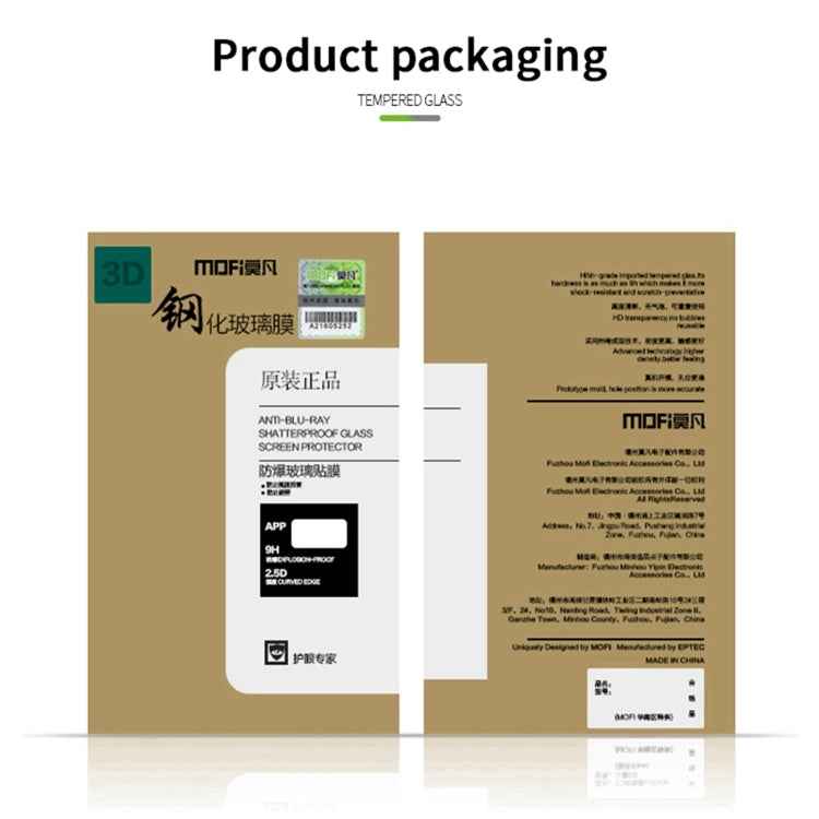 MOFI 9H 3D Explosion-proof Curved Screen Tempered Glass Film, For Samsung Galaxy A24