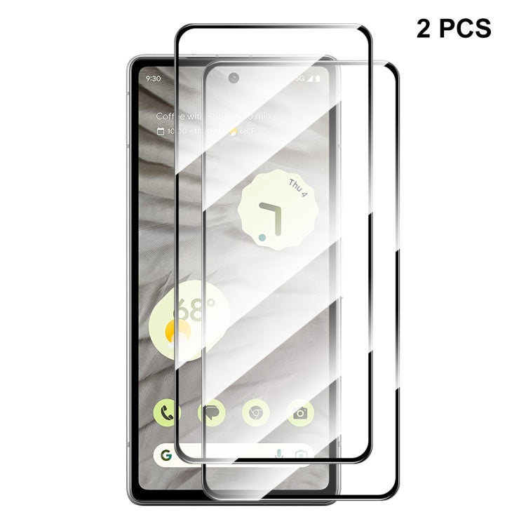 For Google Pixel 7A ENKAY Full Glue High Aluminum-silicon Tempered Glass  Film, 1pc, 2pcs, 5pcs, 10pcs