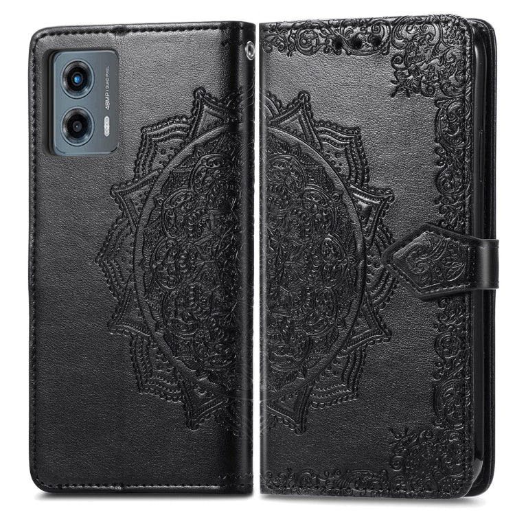 Mandala Flower Embossed Leather Phone Case