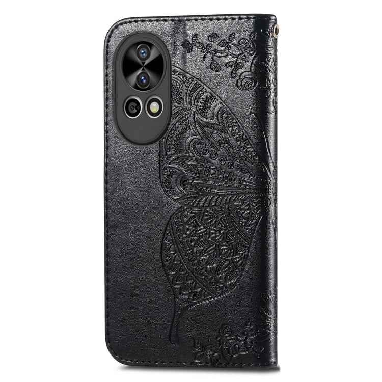 Butterfly Love Flower Embossed Leather Phone Case, For Huawei  Nova 12 Pro, For Huawei Nova 12, For Huawei  Mate 60, For Huawei  Mate 60 Pro, For Huawei Nova Y91, For Huawei Enjoy 60X