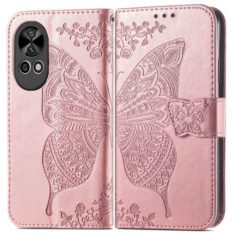 Butterfly Love Flower Embossed Leather Phone Case, For Huawei  Nova 12 Pro, For Huawei Nova 12, For Huawei  Mate 60, For Huawei  Mate 60 Pro, For Huawei Nova Y91, For Huawei Enjoy 60X