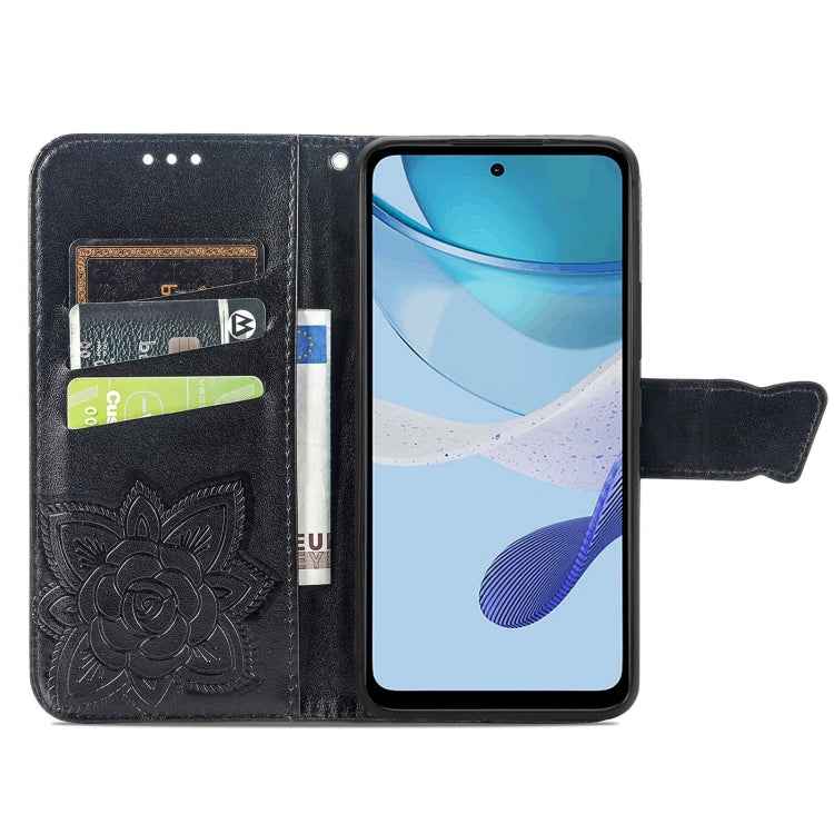 Butterfly Love Flower Embossed Leather Phone Case, For Motorola Moto G 5G 2023