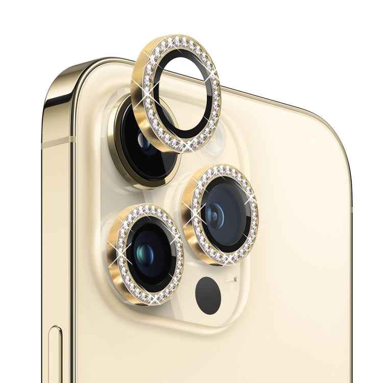 NORTHJO Camera Lens Tempered Glass Metal Rhinestone Ring Film