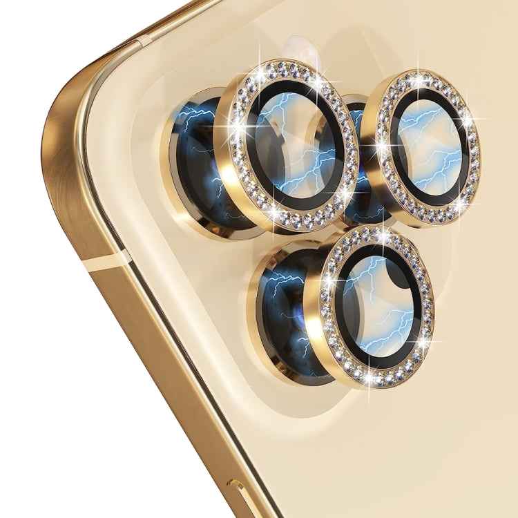 NORTHJO Camera Lens Tempered Glass Metal Rhinestone Ring Film