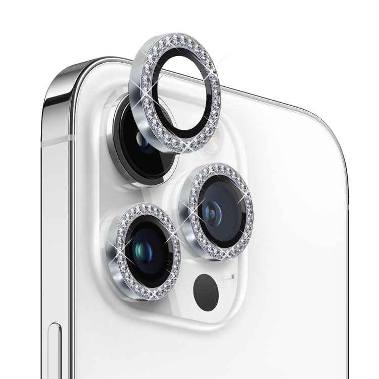 NORTHJO Camera Lens Tempered Glass Metal Rhinestone Ring Film