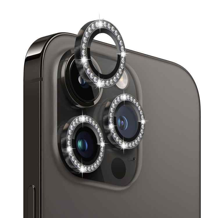 NORTHJO Camera Lens Tempered Glass Metal Rhinestone Ring Film