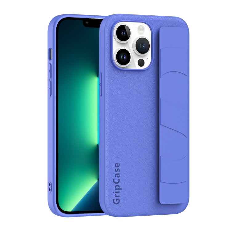 Skin Elastic Wrist Grip Back Cover Phone Case
