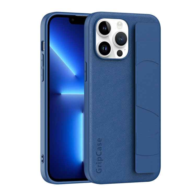 Skin Elastic Wrist Grip Back Cover Phone Case