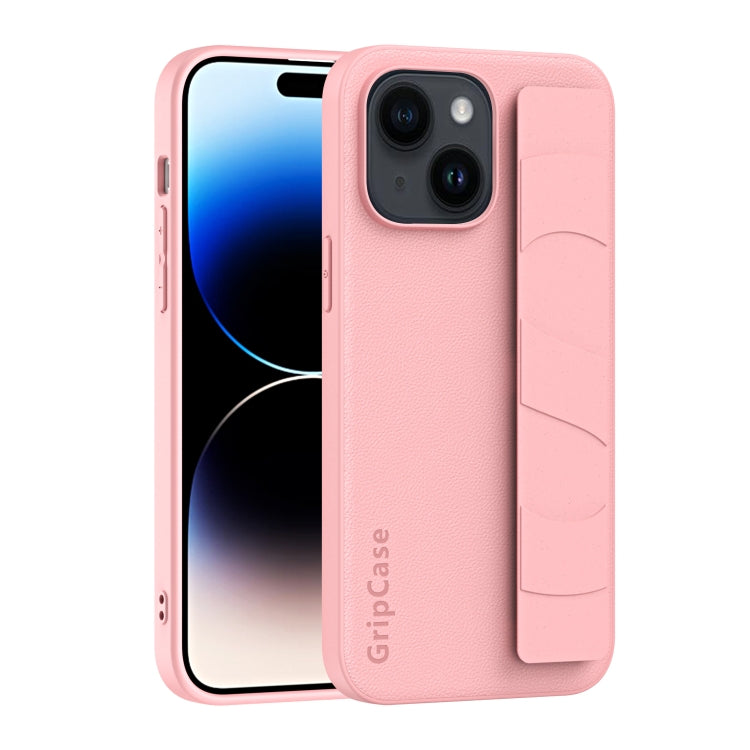 Skin Elastic Wrist Grip Back Cover Phone Case, For iPhone 15 Pro Max, For iPhone 14, For iPhone 14 Pro, For iPhone 15 Pro, For iPhone 15 Plus, For iPhone 14 Plus, For iPhone 14 Pro Max, For iPhone 15