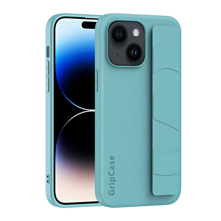Skin Elastic Wrist Grip Back Cover Phone Case, For iPhone 15 Pro Max, For iPhone 14, For iPhone 14 Pro, For iPhone 15 Pro, For iPhone 15 Plus, For iPhone 14 Plus, For iPhone 14 Pro Max, For iPhone 15