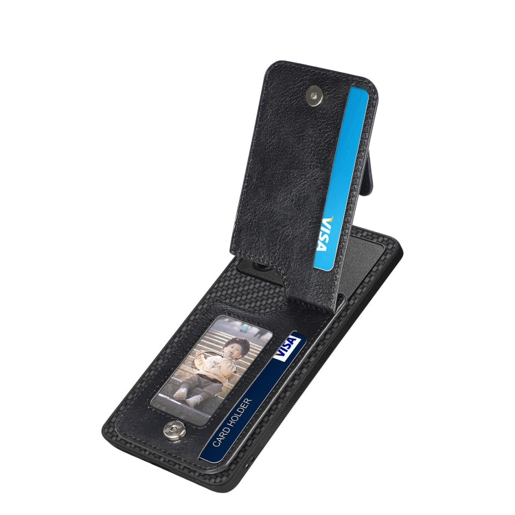 Carbon Fiber Vertical Flip Zipper Phone Case, For Xiaomi POCO M5 4G, For Redmi Note 11T Pro 5G, For Redmi 10C, For Redmi Note 11 4G, For Redmi 10, For Redmi Note 10 4G