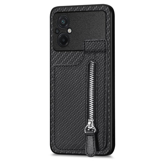 Carbon Fiber Vertical Flip Zipper Phone Case, For Xiaomi POCO M5 4G, For Redmi Note 11T Pro 5G, For Redmi 10C, For Redmi Note 11 4G, For Redmi 10, For Redmi Note 10 4G