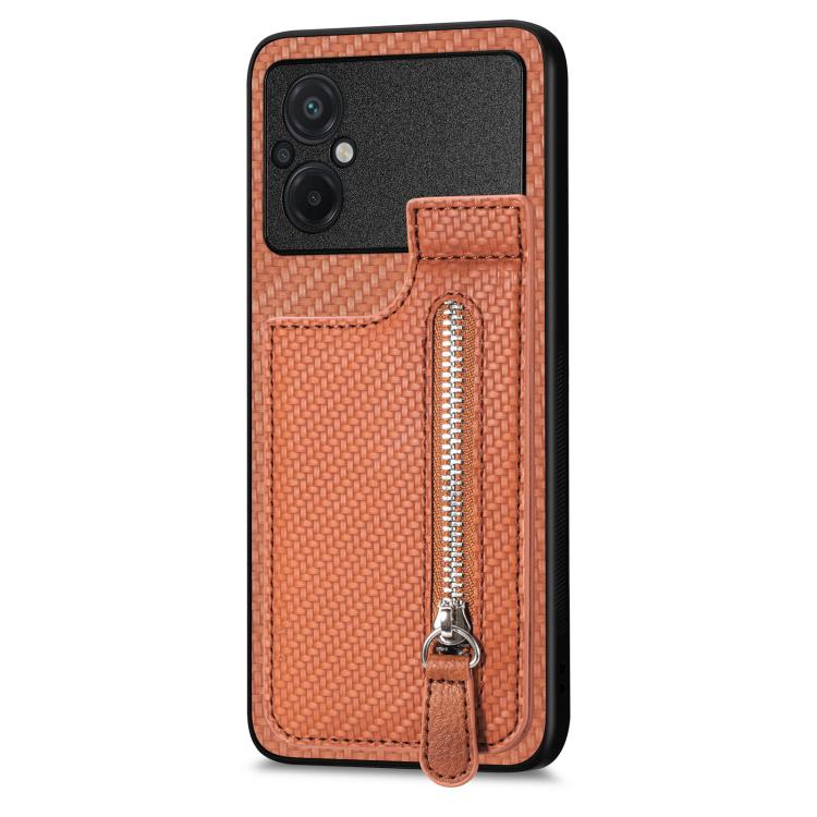 Carbon Fiber Vertical Flip Zipper Phone Case, For Xiaomi POCO M5 4G, For Redmi Note 11T Pro 5G, For Redmi 10C, For Redmi Note 11 4G, For Redmi 10, For Redmi Note 10 4G