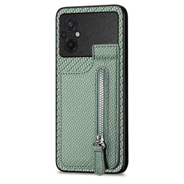 Carbon Fiber Vertical Flip Zipper Phone Case, For Xiaomi 12T, For Xiaomi POCO M5 4G, For Redmi Note 11T Pro 5G, For Redmi 10C, For Redmi Note 11 4G, For Redmi 10, For Redmi Note 10 4G
